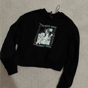 H&M the Friendly Ghost Black Casper Crew Neck Sweater